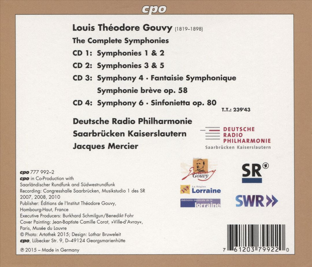 Théodore Gouvy: The Complete Symphonies cover art