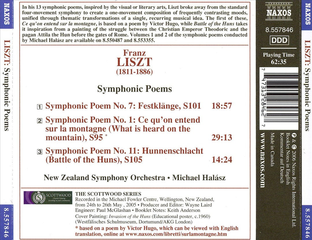 Liszt: Symphonic Poems cover art