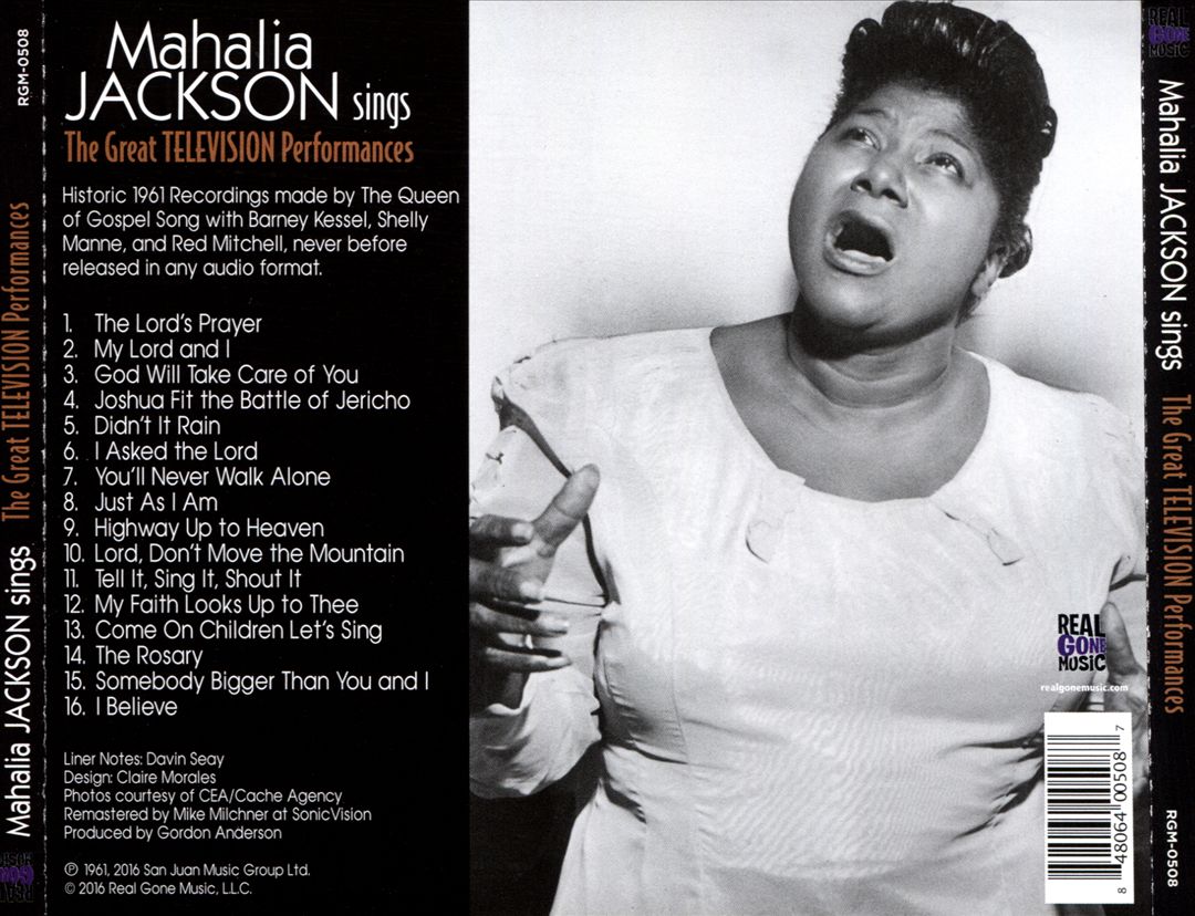 Mahalia Jackson Sings: The Great Television Performances cover art