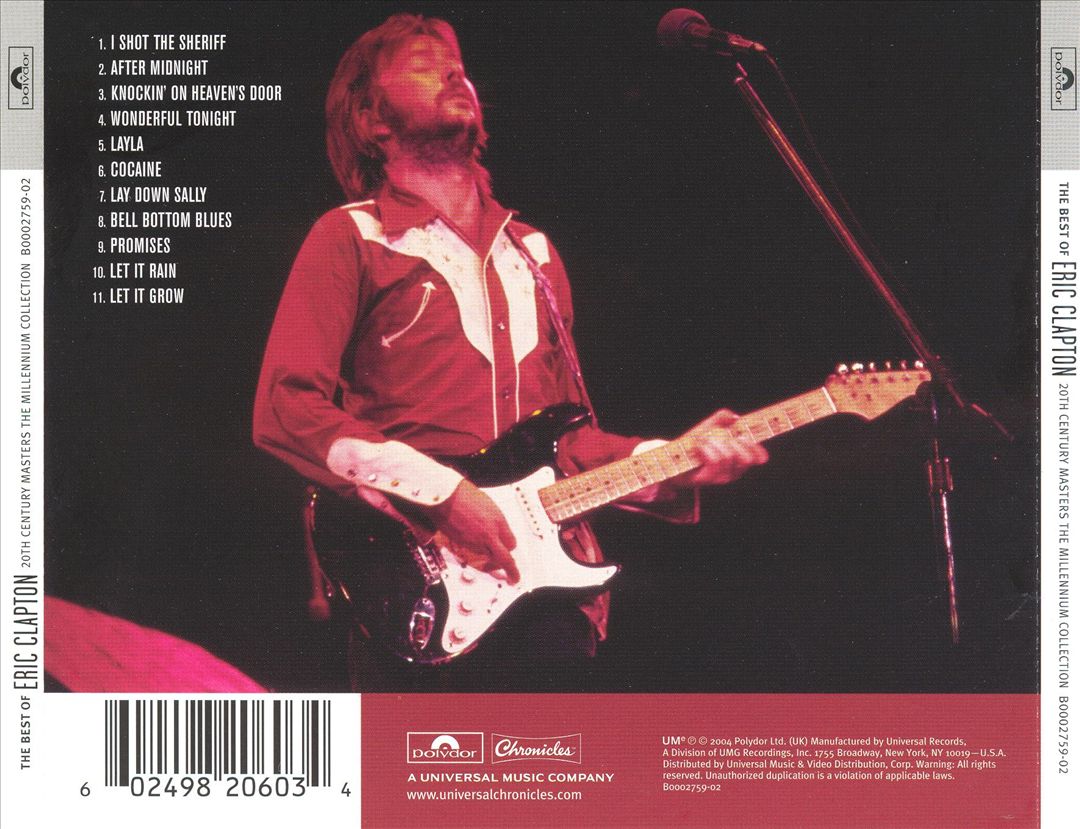 20th Century Masters - The Millennium Collection: The Best of Eric Clapton cover art
