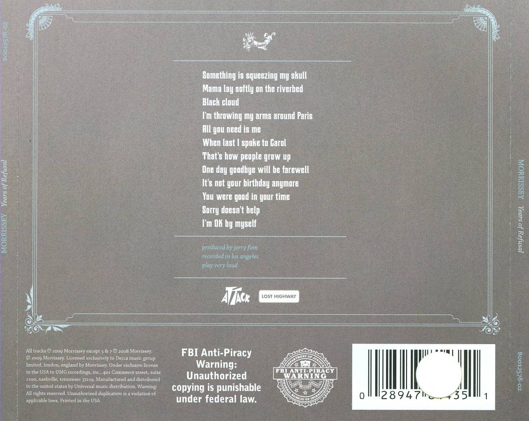 Years of Refusal cover art