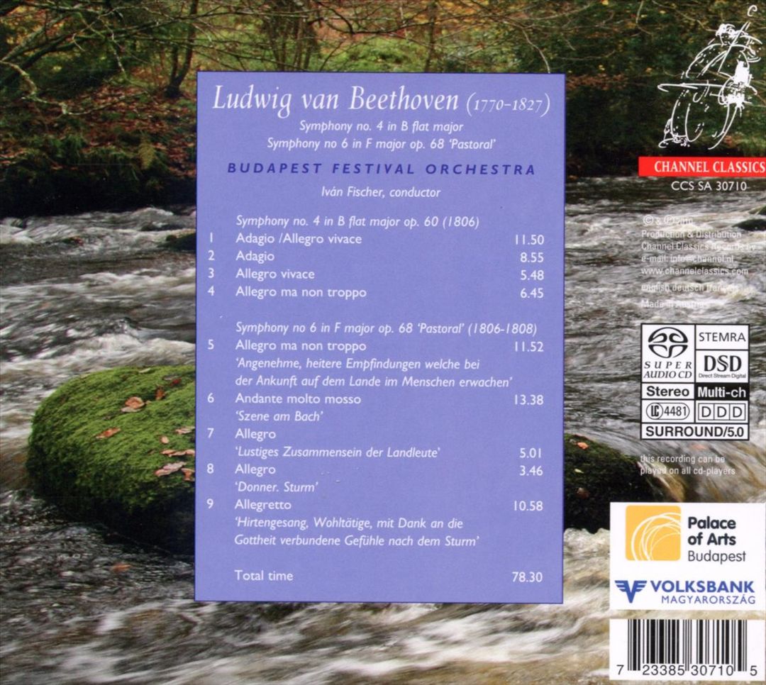 Beethoven: Symphonies Nos. 4 & 6 cover art