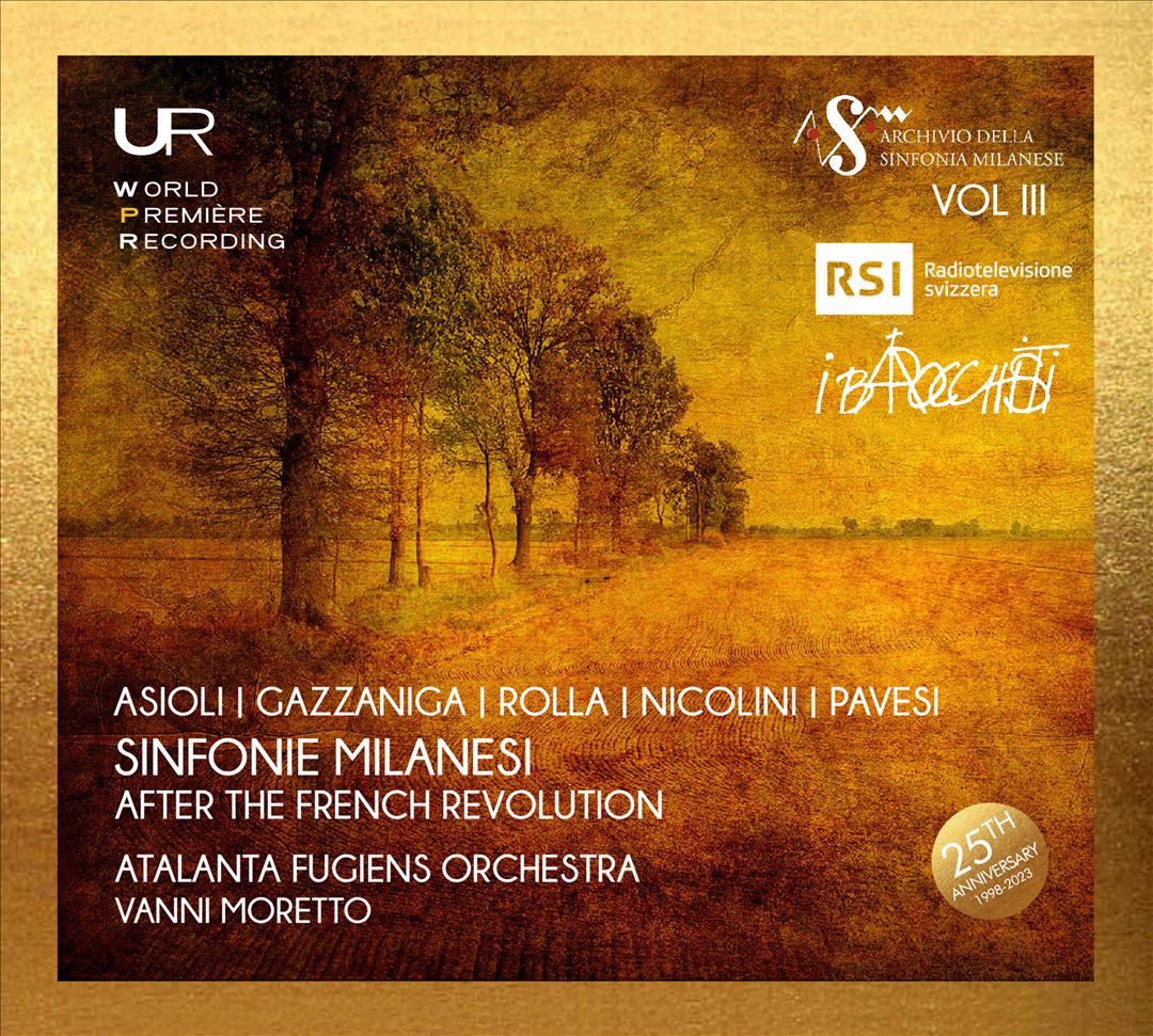 Sinfonie milanesi: Asioli, Gazzaniga, Rolla, Nicolini, Pavesi cover art