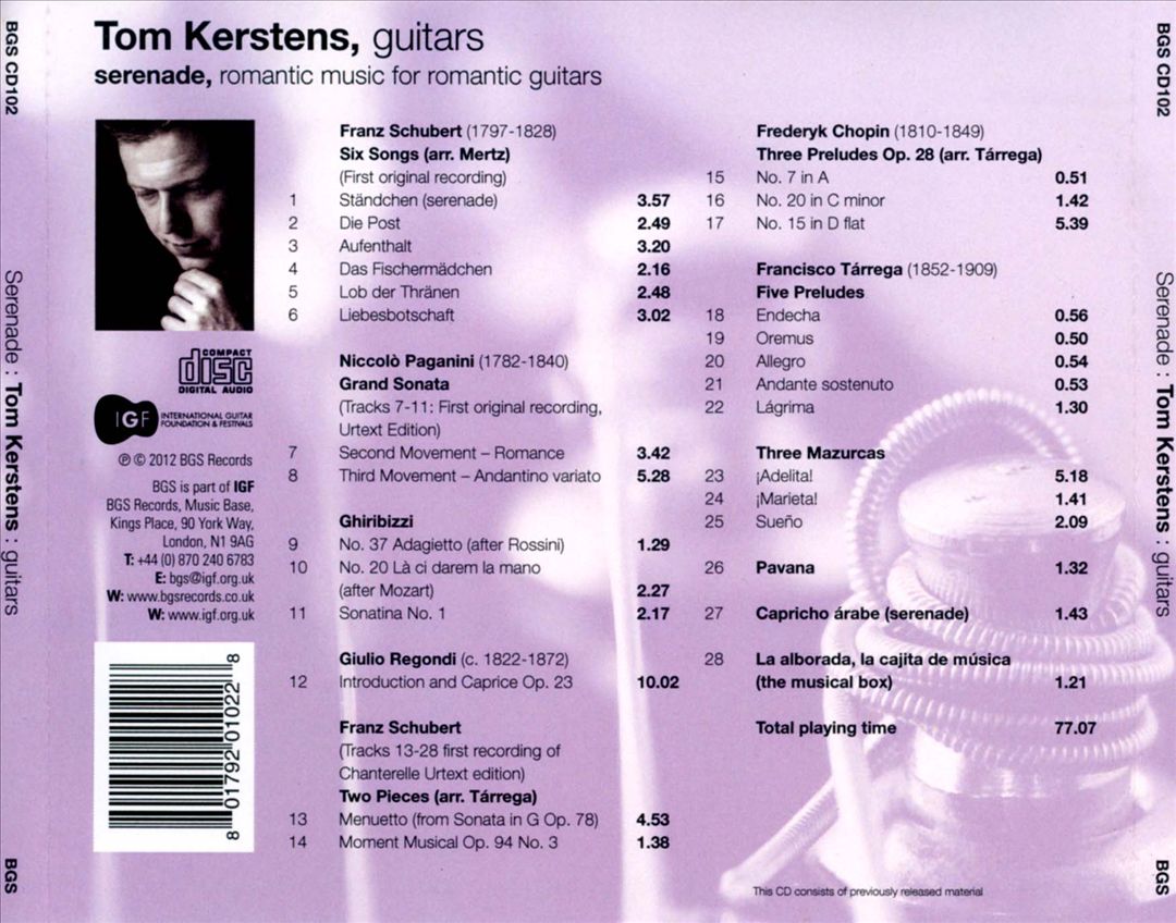 Serenade: Romantic Music for Romantic Guitars cover art