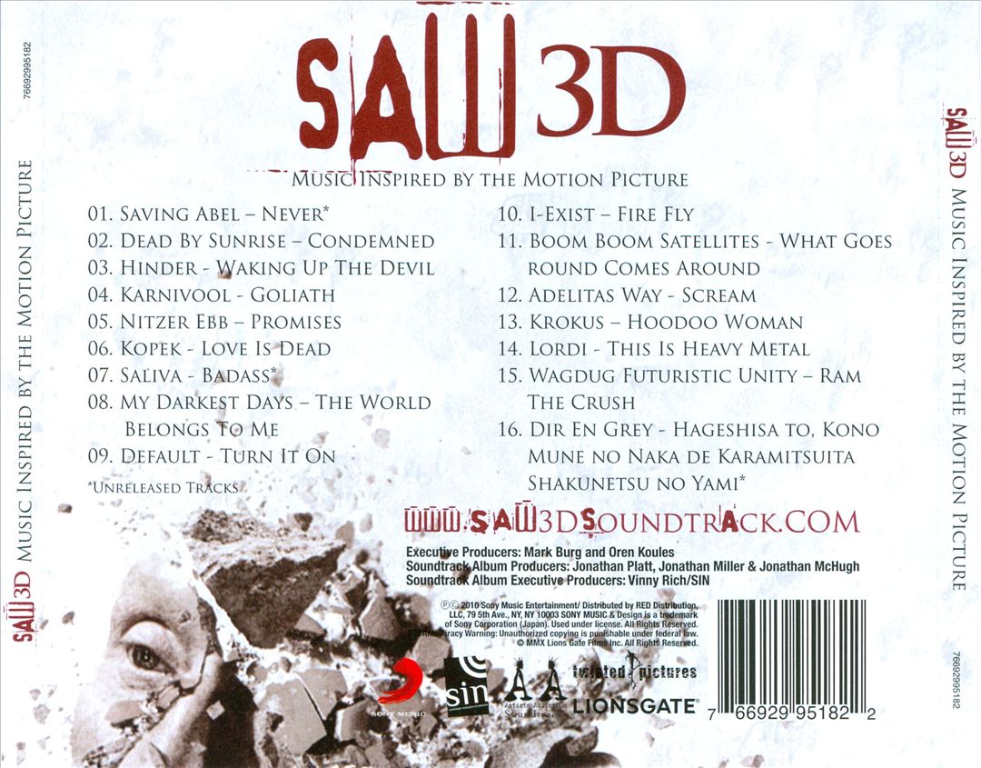 Saw 3D cover art