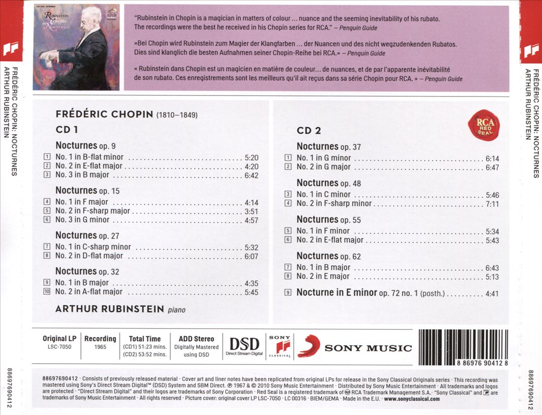 Chopin: Nocturnes cover art