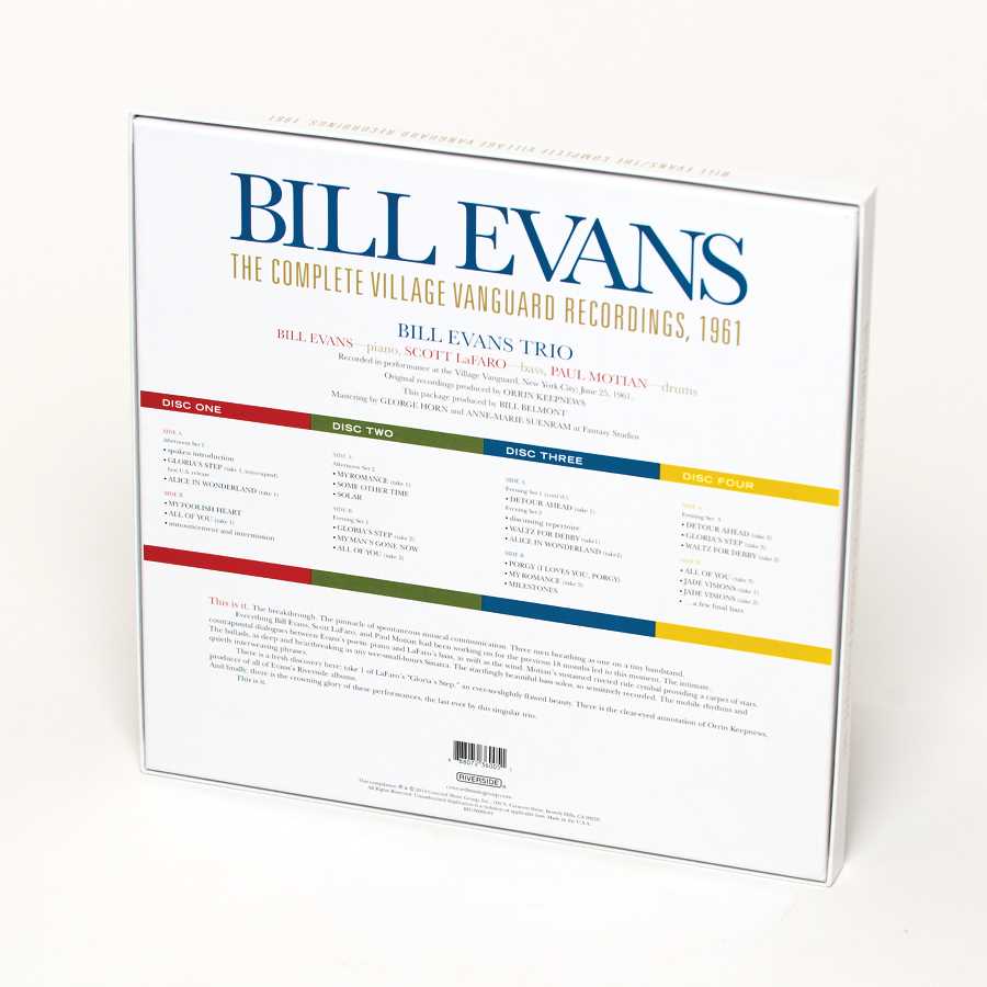 THE COMPLETE VILLAGE VANGUARD RECORDINGS, 1961 (COLLECTOR'S EDITION 4-LP 180-GRAM VINYL) cover art