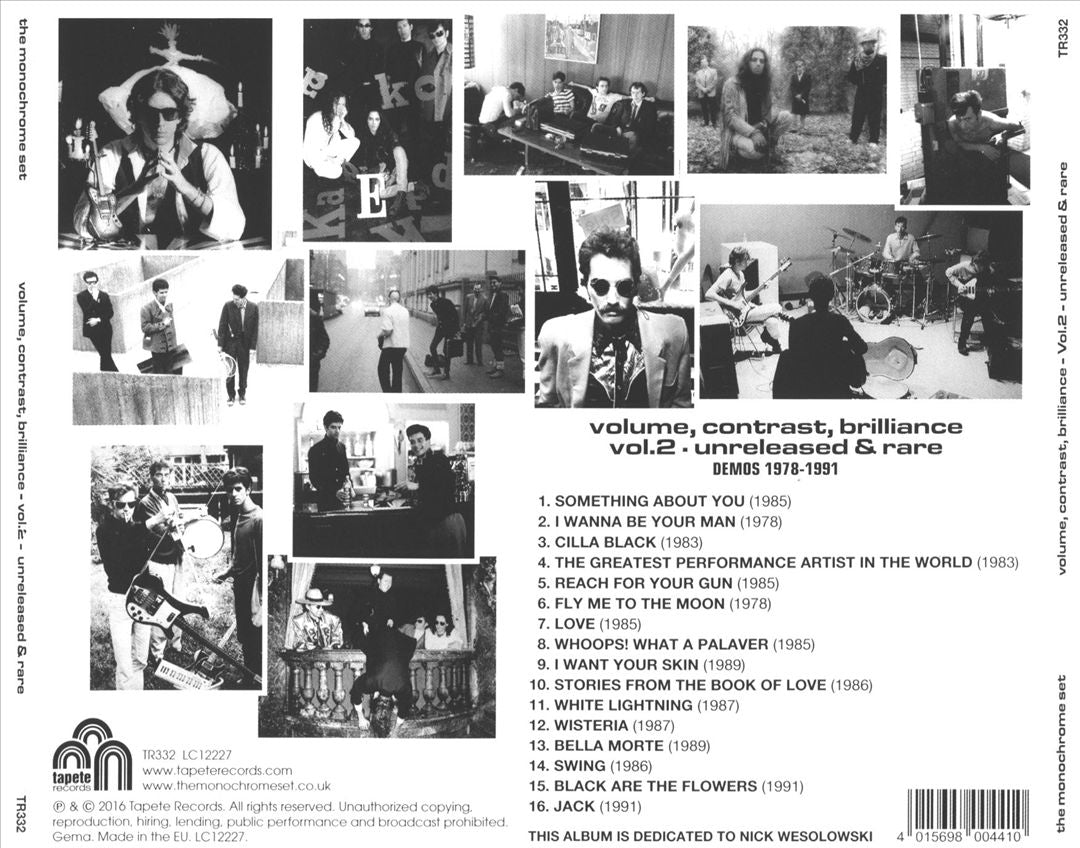 Volume, Contrast, Brilliance: Unreleased & Rare, Vol. 2 cover art