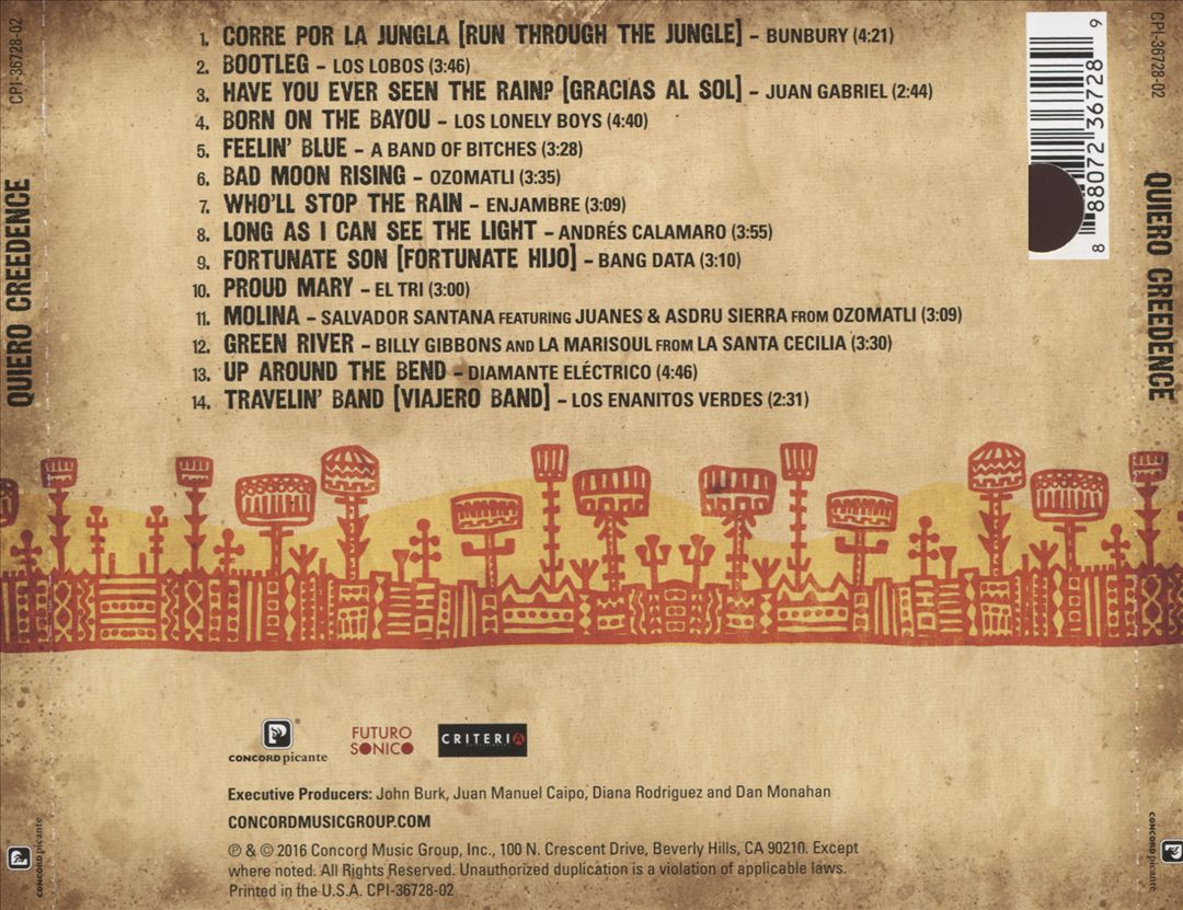 Quiero Creedence cover art