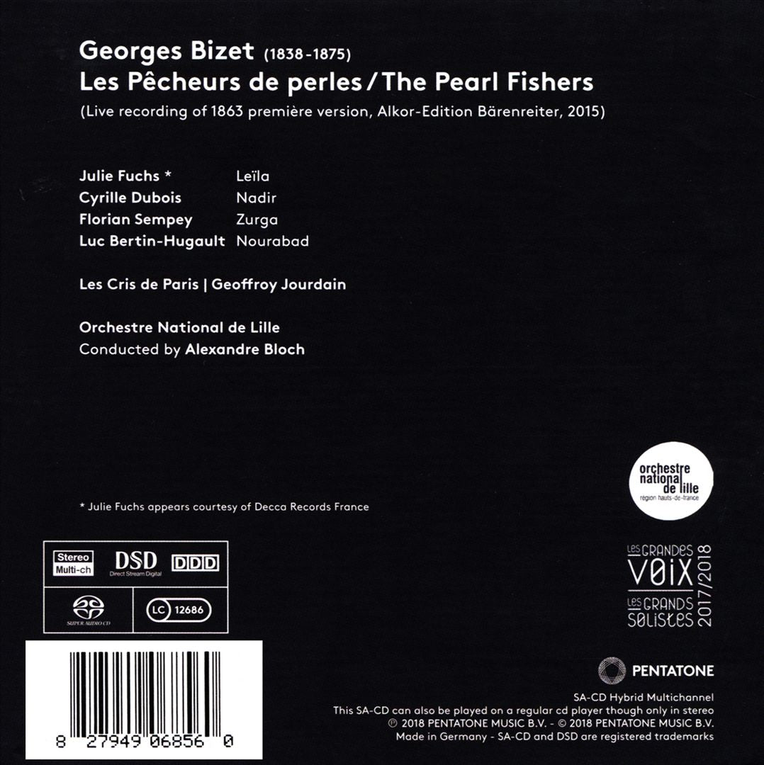 Georges Bizet: Les Pêcheurs de Perles cover art