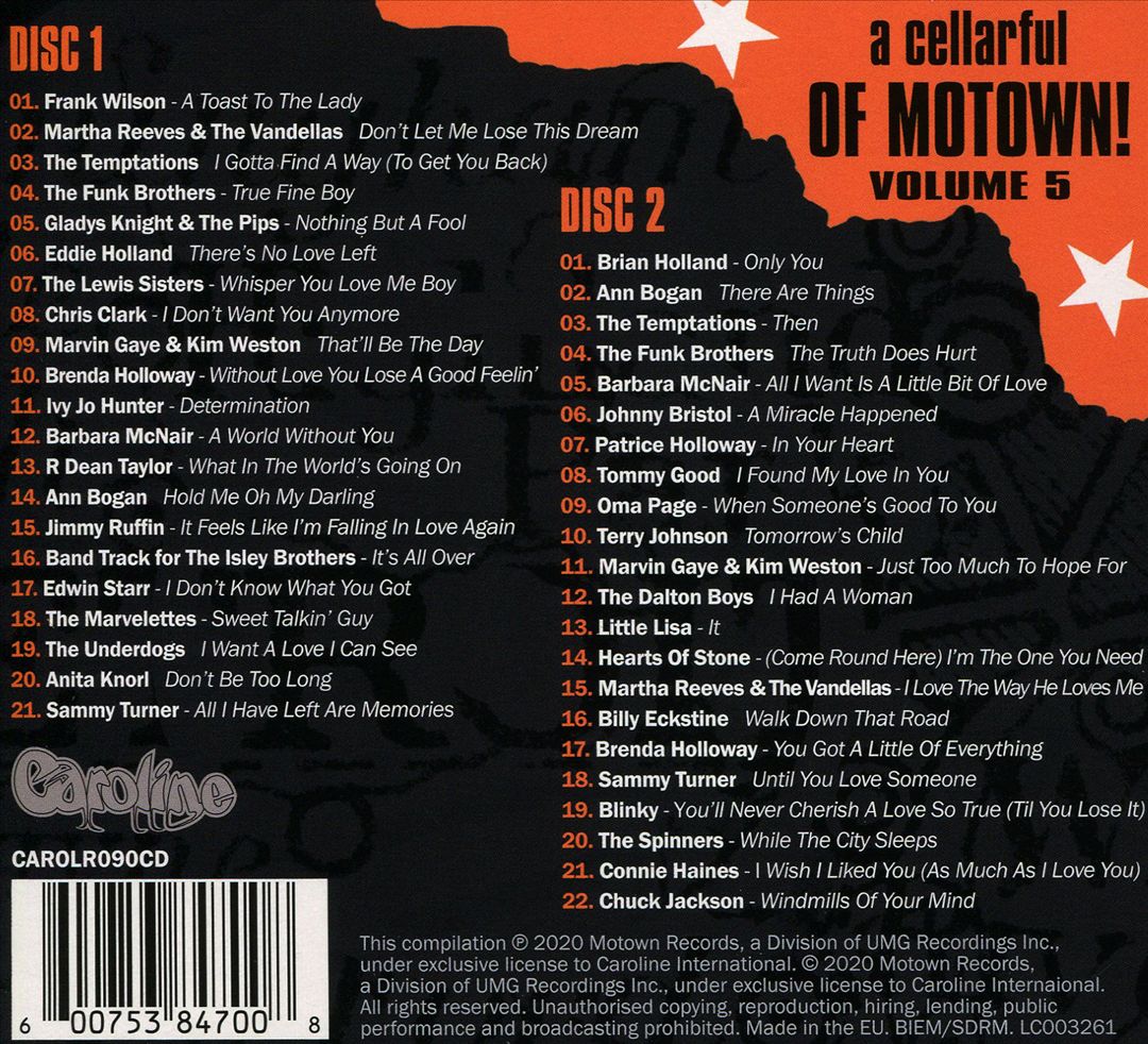 Cellarful of Motown, Vol. 5 cover art