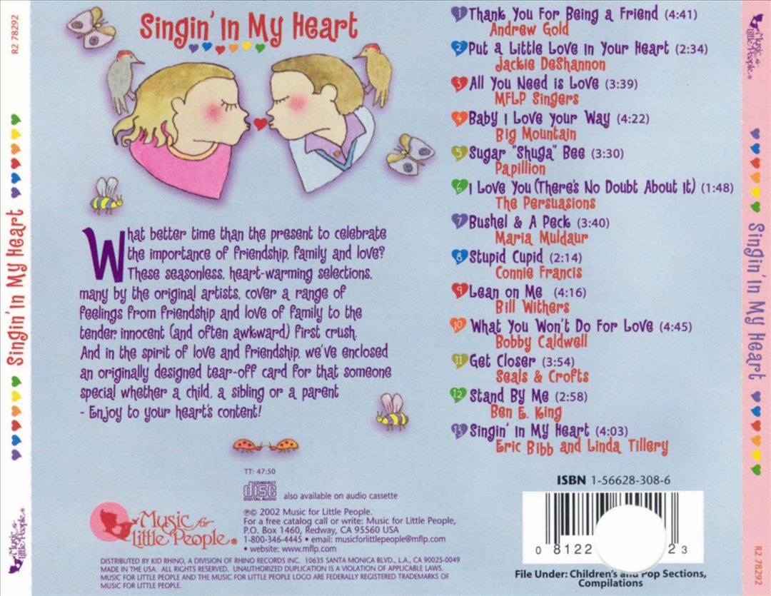 Singing in My Heart: Songs of Love and Friendship cover art