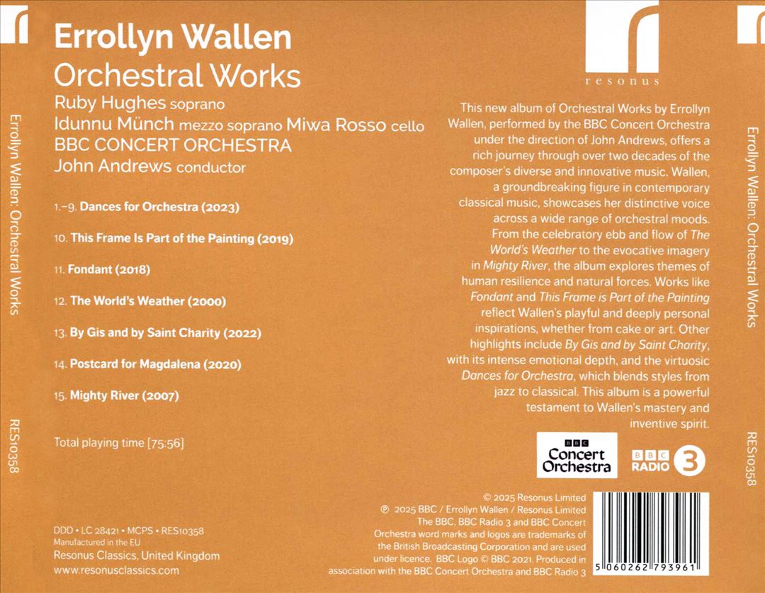 Errollyn Wallen: Orchestral Works cover art