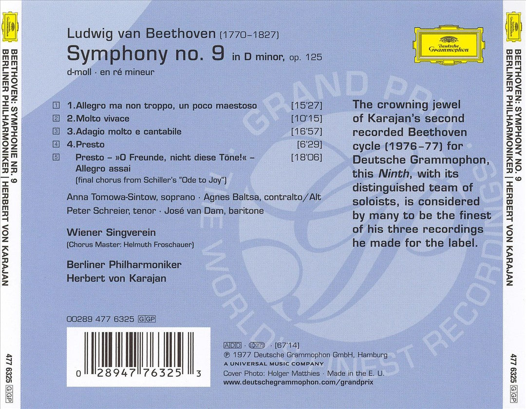 Beethoven: Symphonie No. 9 cover art