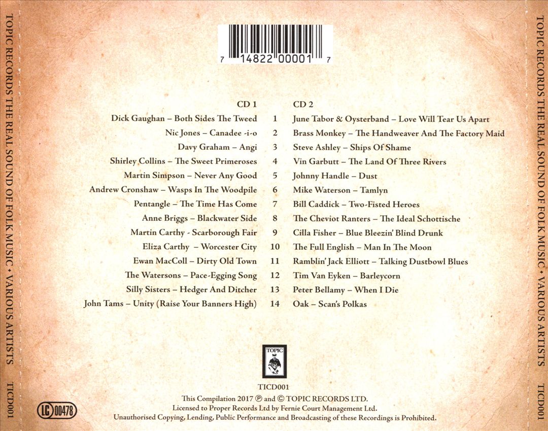 Topic Records: The Real Sound of Folk Music cover art
