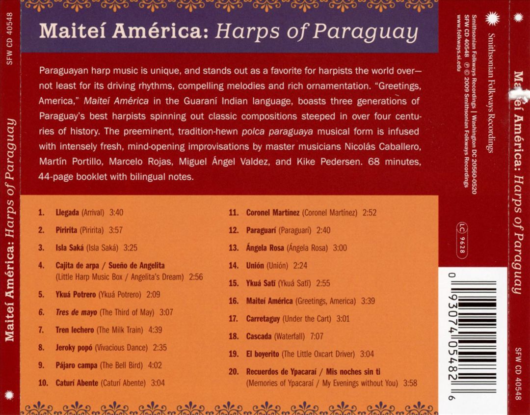 Maitei America: Harps of Paraguay cover art