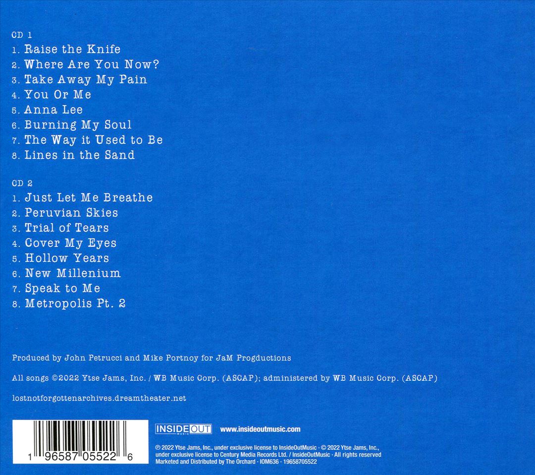 Lost Not Forgotten Archives: Falling into Infinity Demos 1996-1997 cover art
