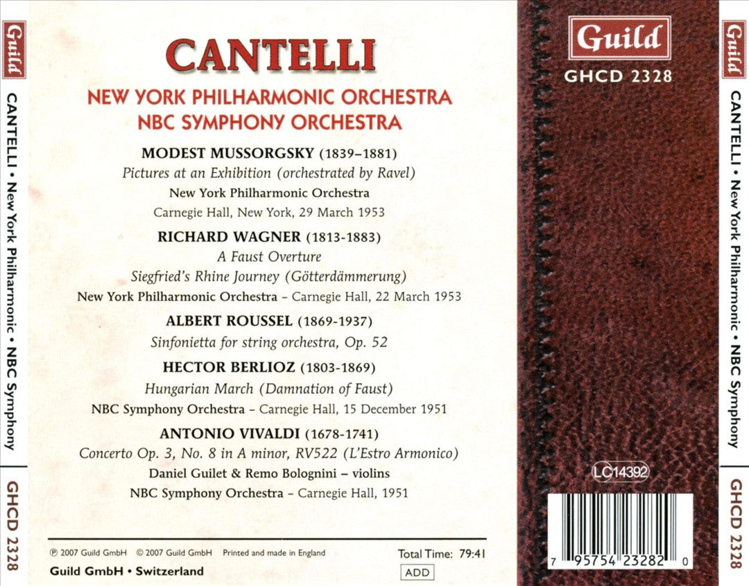 Guido Cantelli Conducts Mussorgsky, Wagner, Roussel & Berlioz cover art