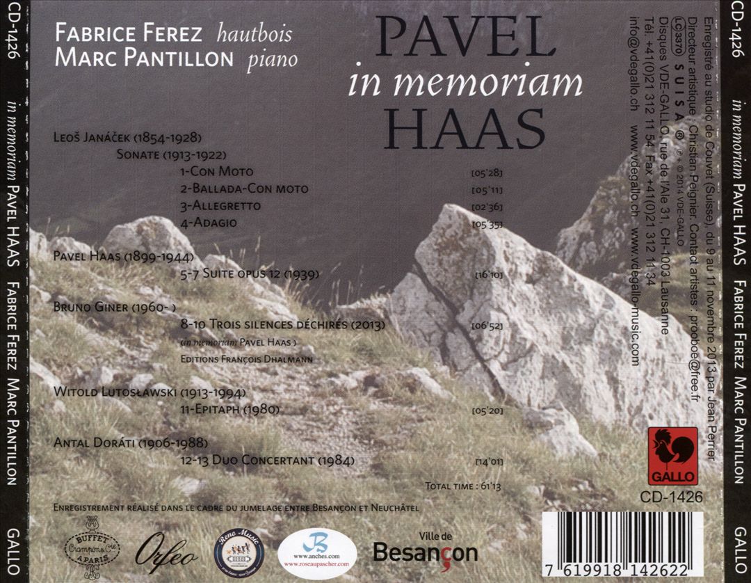 Pavel Haas in Memoriam cover art