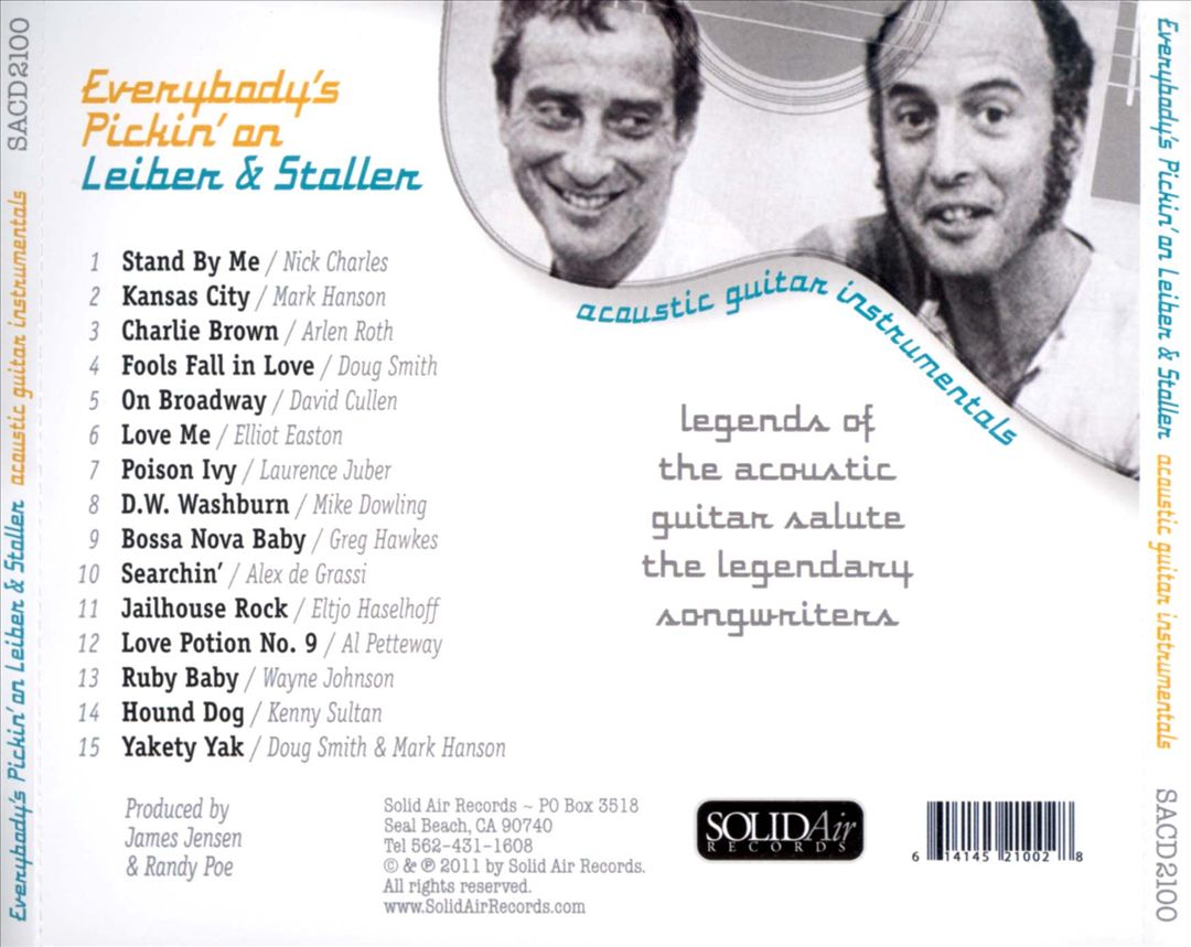 Everybody's Pickin' on Leiber and Stoller cover art