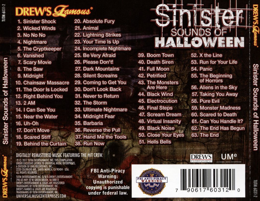 Sinister Sounds of Halloween cover art
