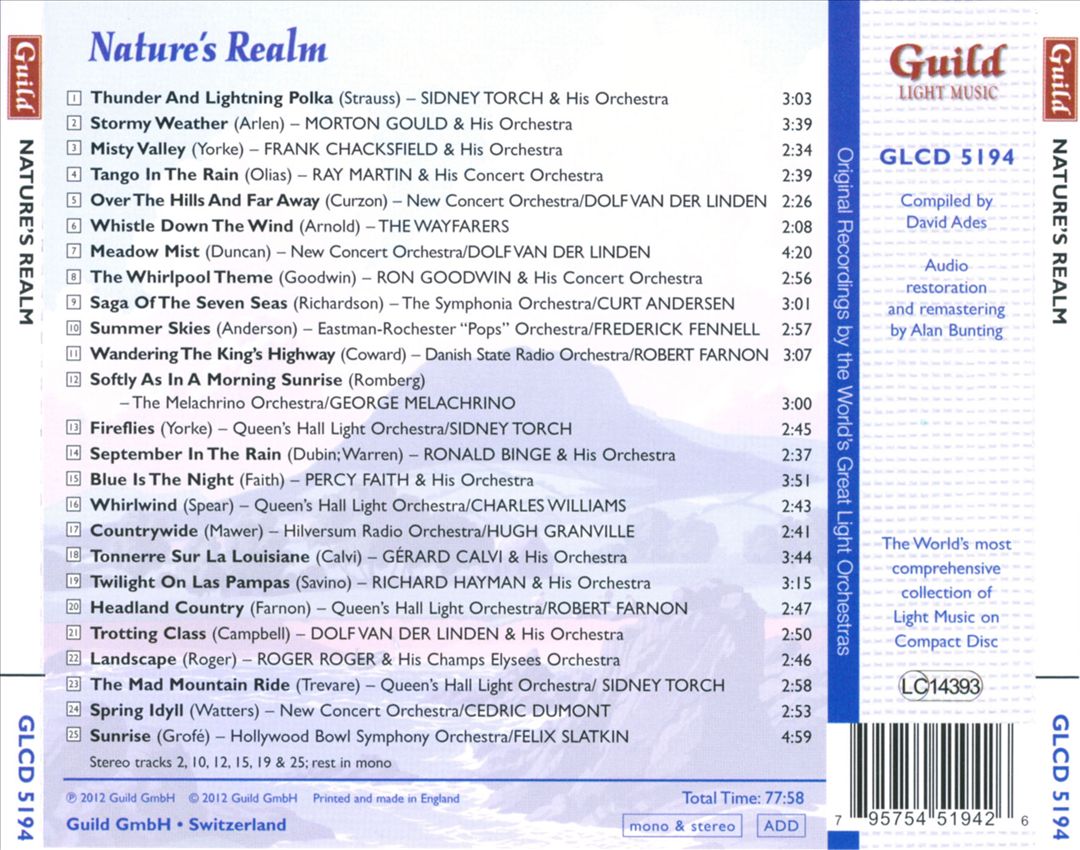 Golden Age of Light Music: Nature's Realm cover art