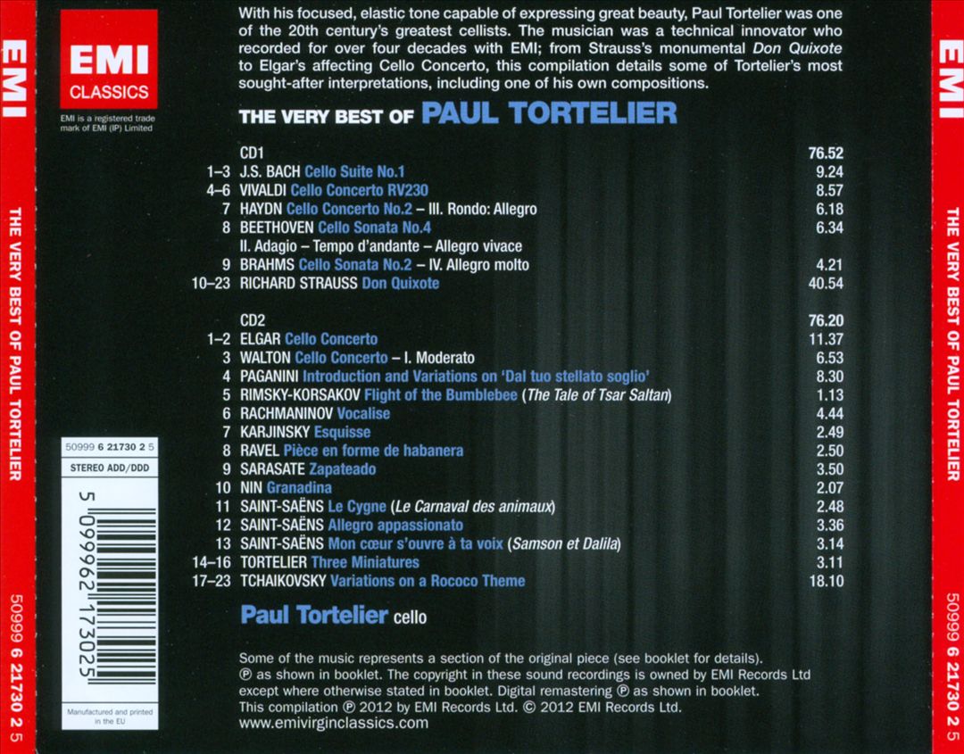 Very Best of Paul Tortelier cover art