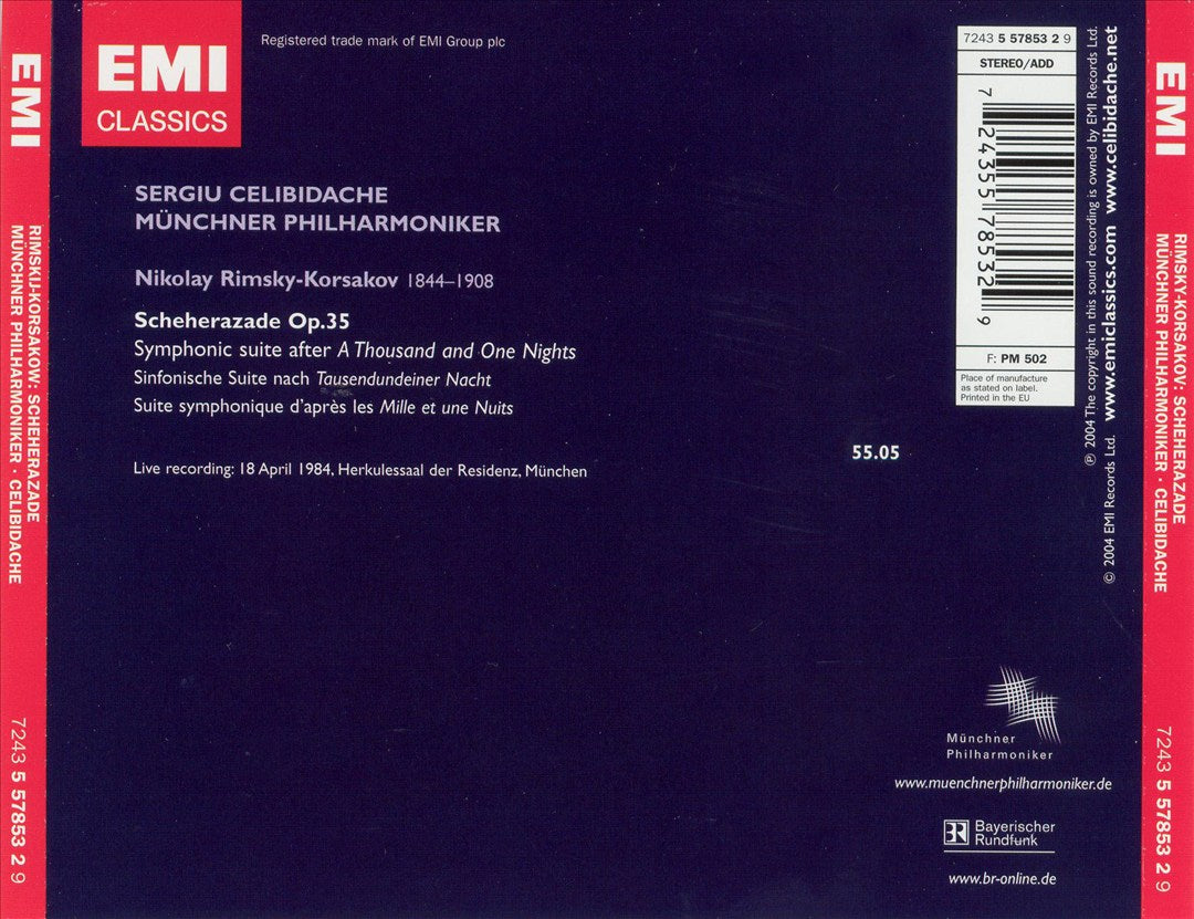 Rimsky-Korsakov: Scheherazade cover art