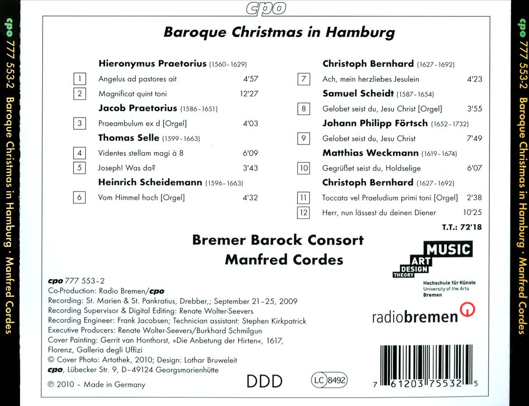 Baroque Christmas in Hamburg cover art