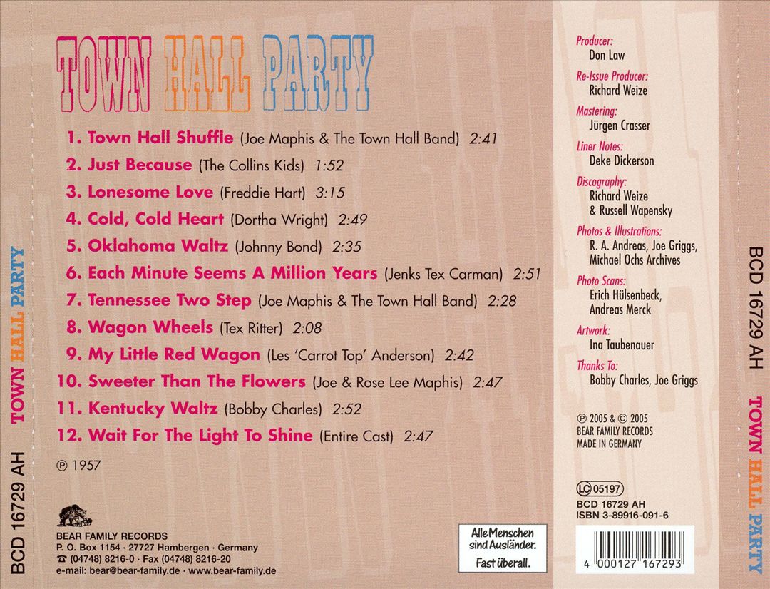 Town Hall Party cover art
