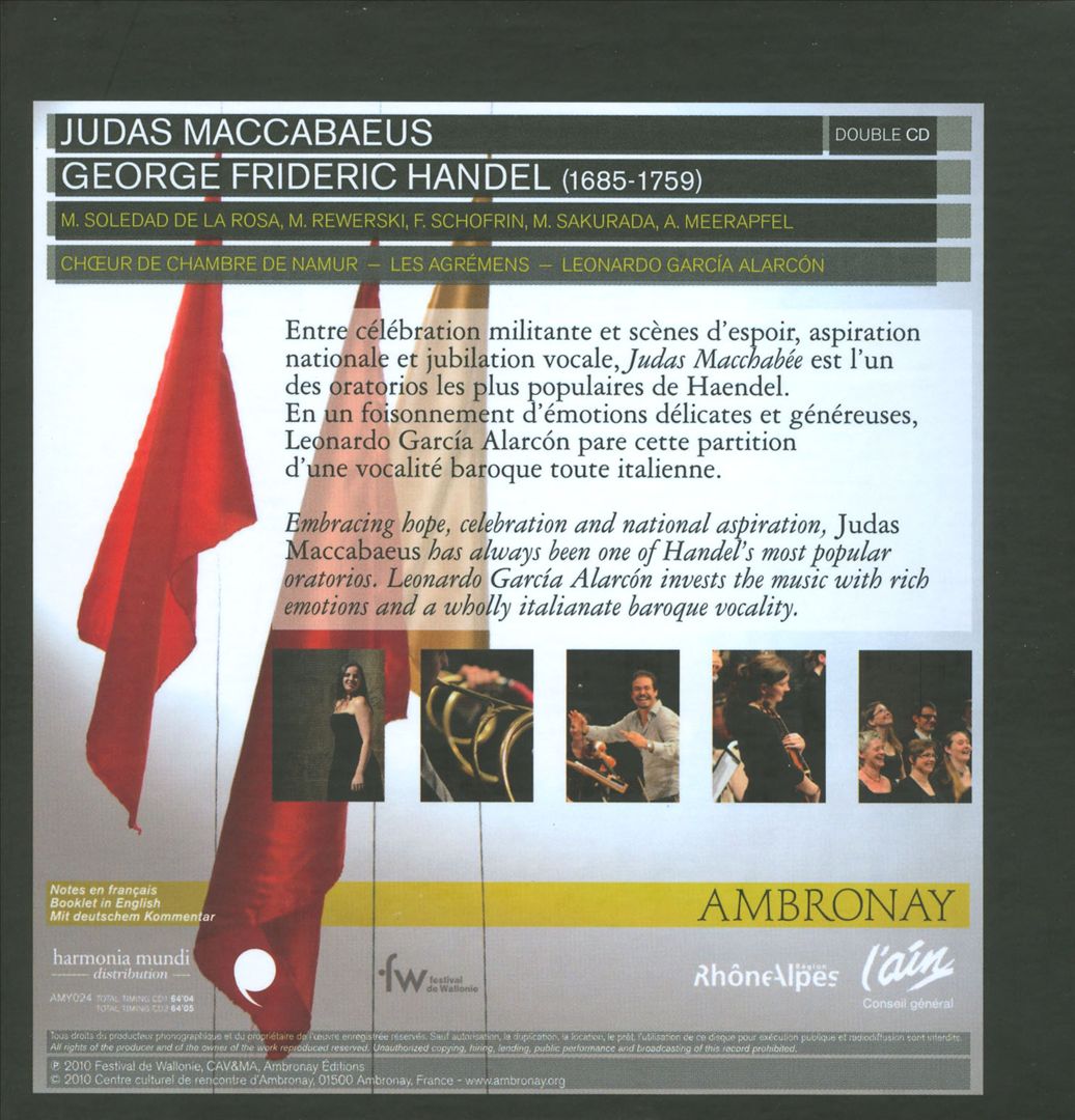 George Frideric Handel: Judas Maccabaeus cover art