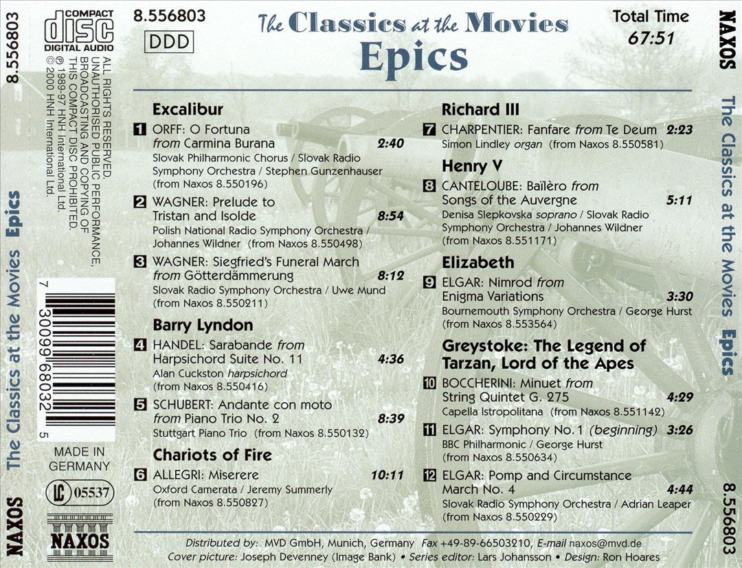 Classics at the Movies: Epics cover art