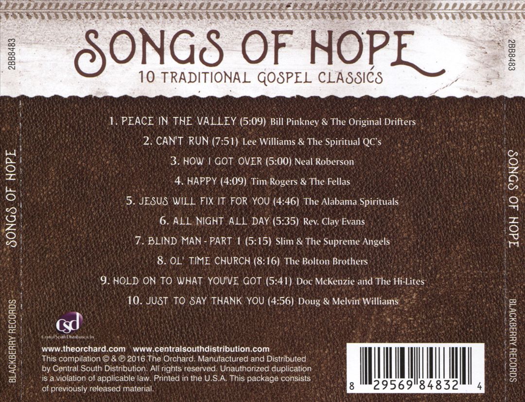 Songs of Hope cover art