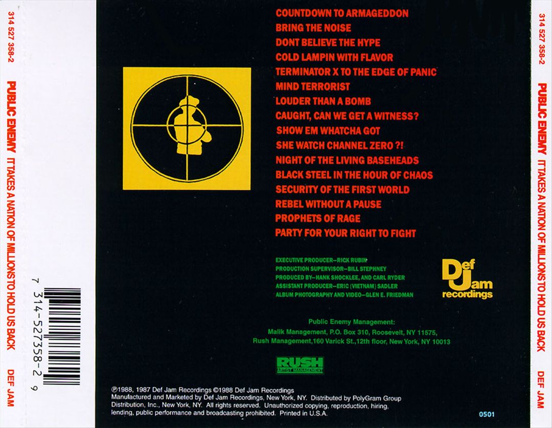 It Takes a Nation of Millions to Hold Us Back cover art