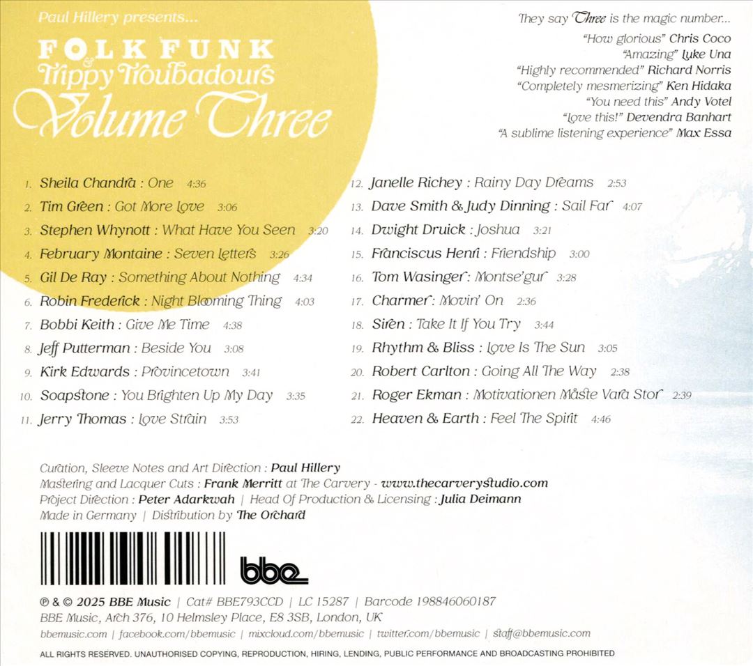 Paul Hillery Presents Folk Funk & Trippy Troubadours, Vol. 3 cover art