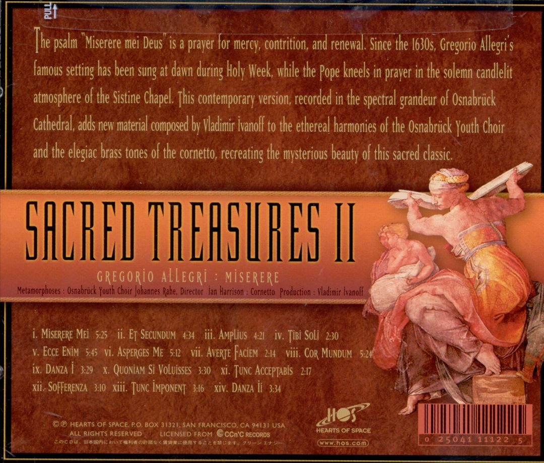 Sacred Treasures II: Choral Masterworks from The Sistine Chapel cover art