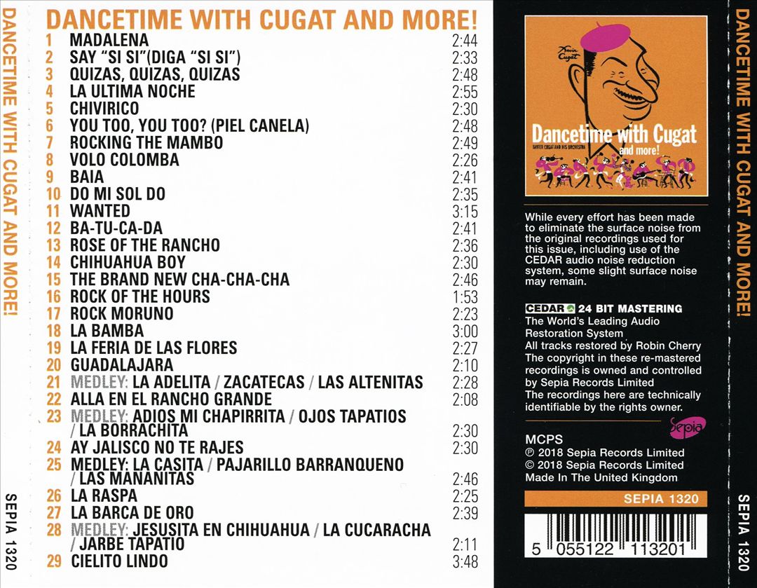 Dancetime with Xavier Cugat cover art