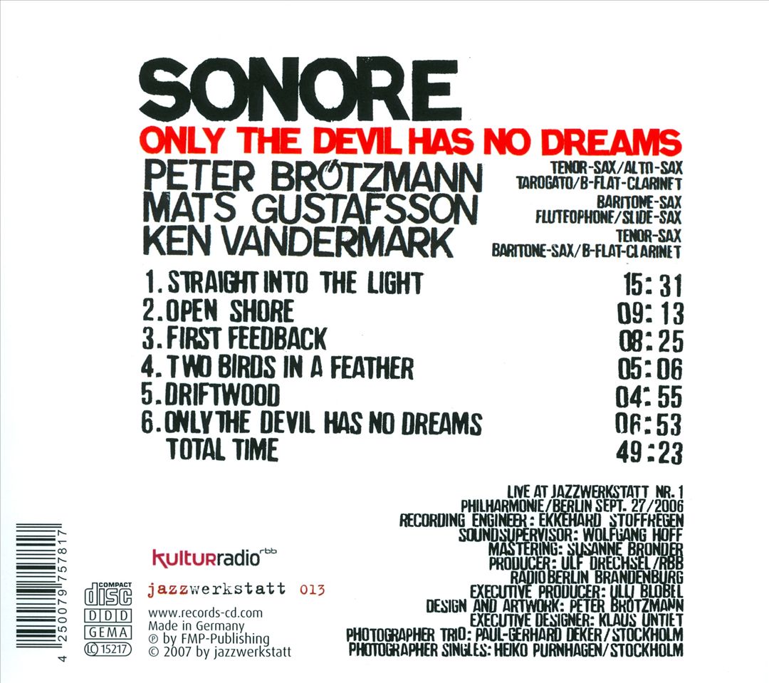 Only the Devil Has No Dreams cover art