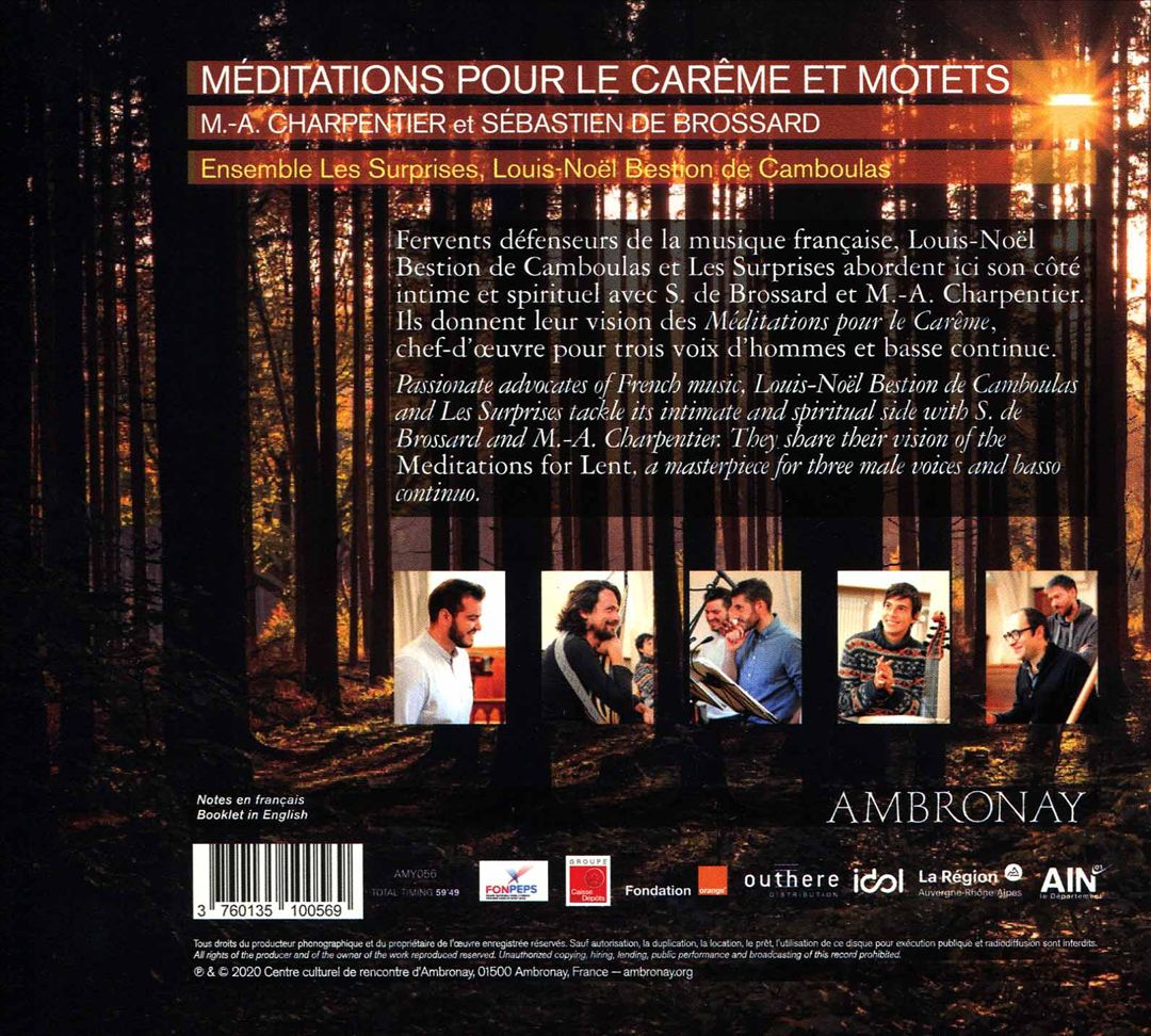 M.-A. Charpentier: Méditations pour le Carême cover art
