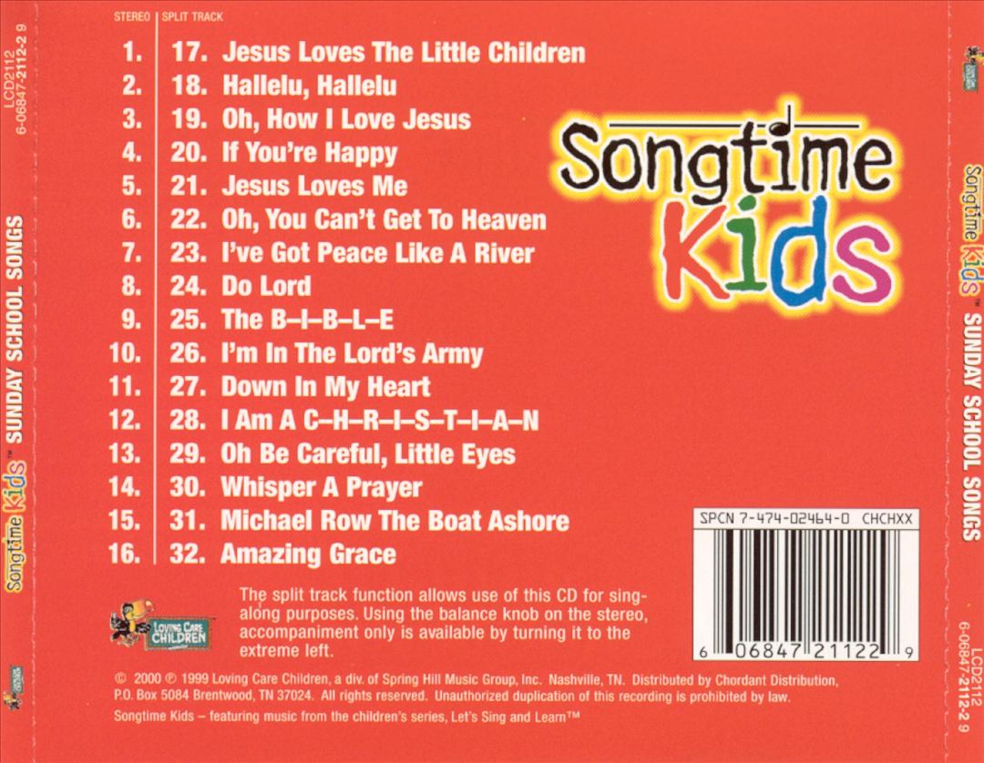 Sunday School Songs cover art