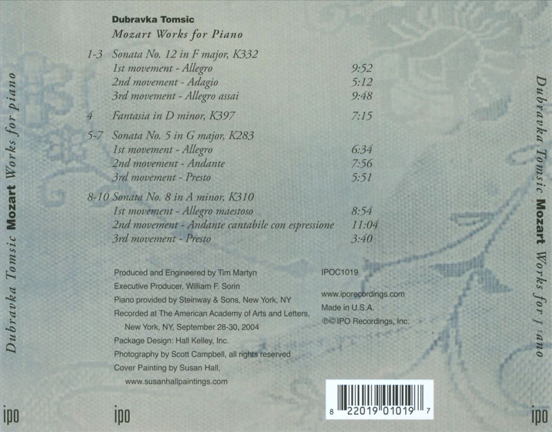 Mozart: Works for Piano cover art