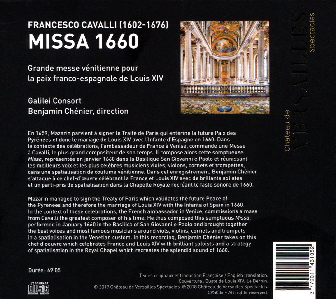 Cavalli: Missa 1660 cover art
