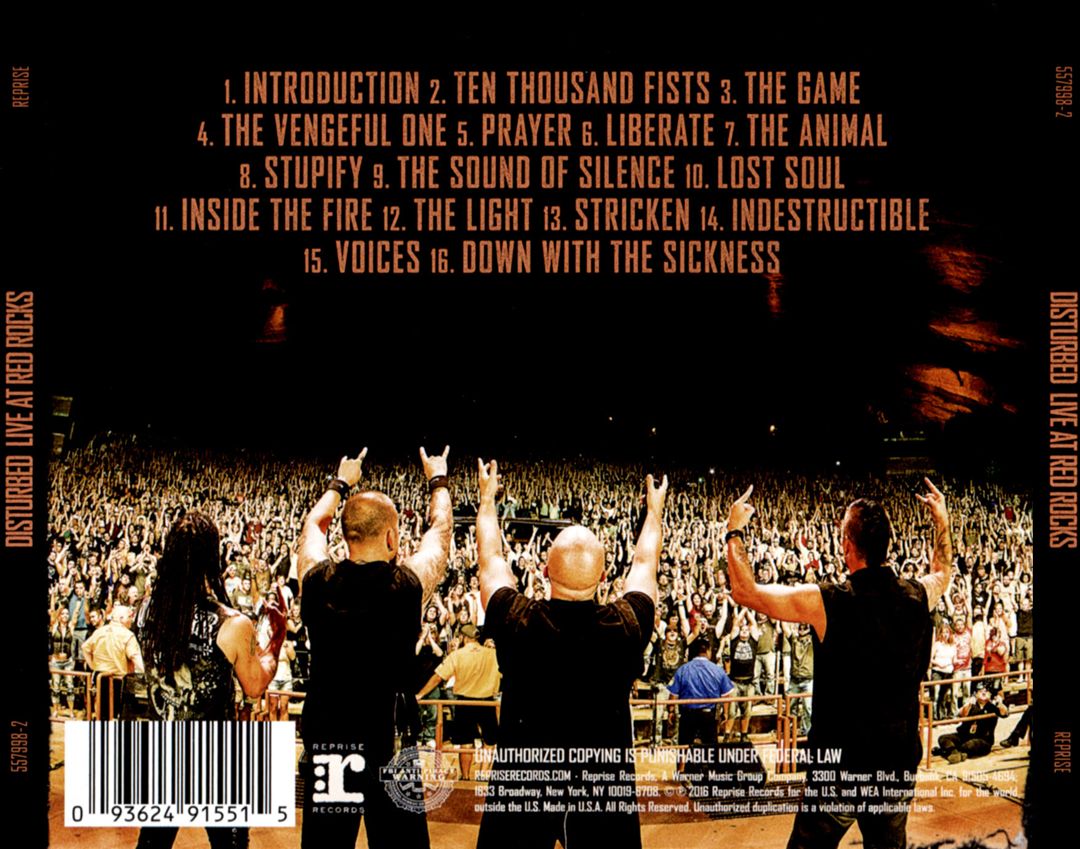 Disturbed: Live at Red Rocks cover art