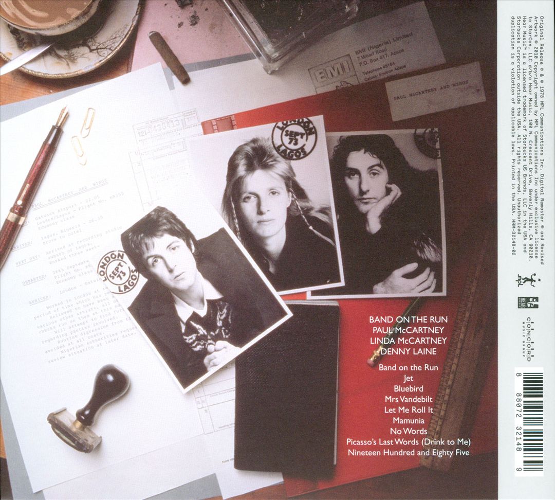 Band on the Run cover art