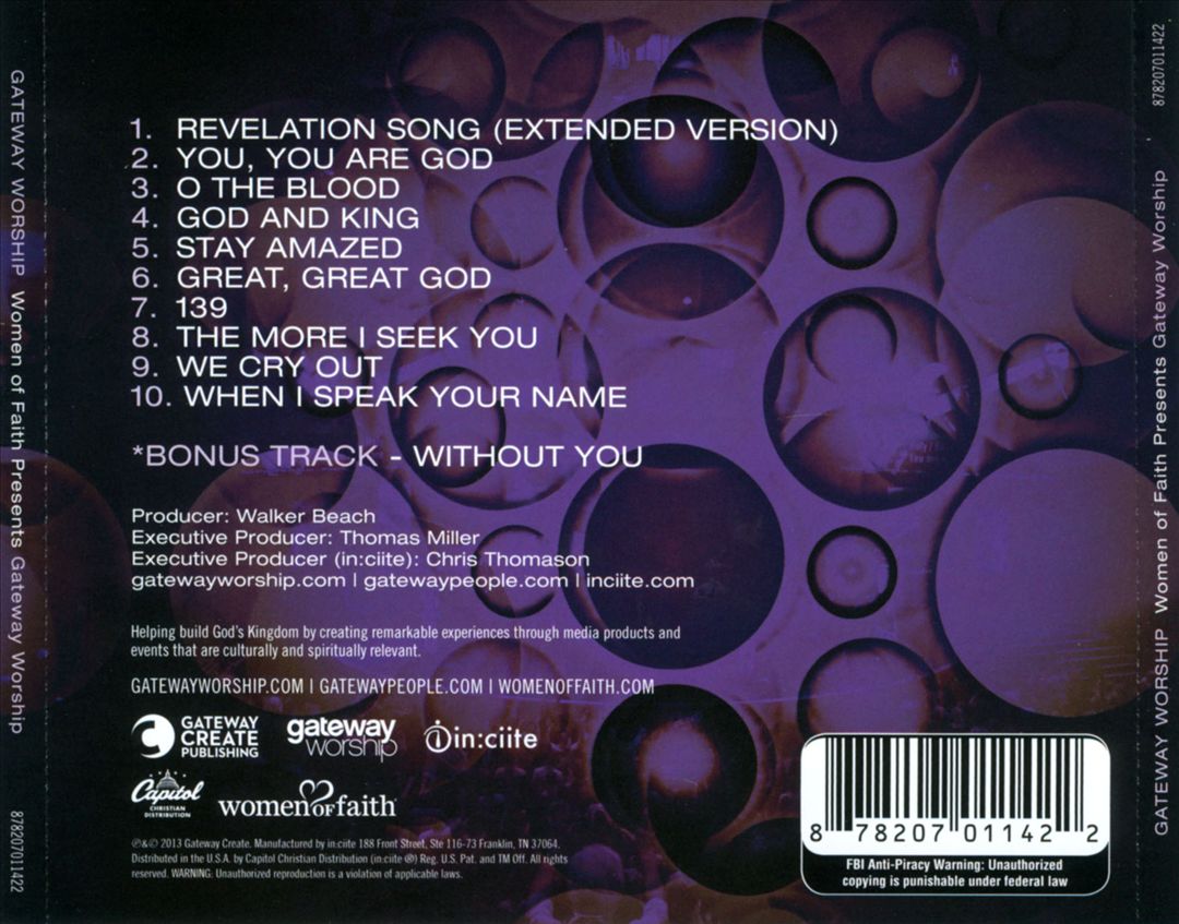 Women of Faith Presents: Gateway Worship - A Collection cover art