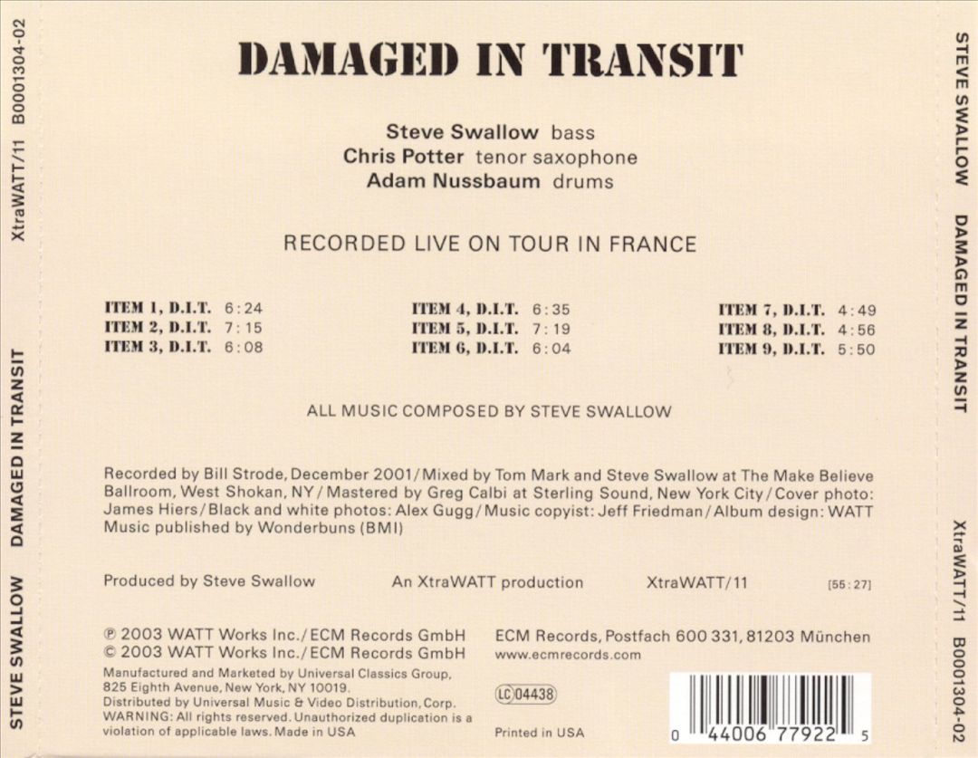 Damaged in Transit cover art