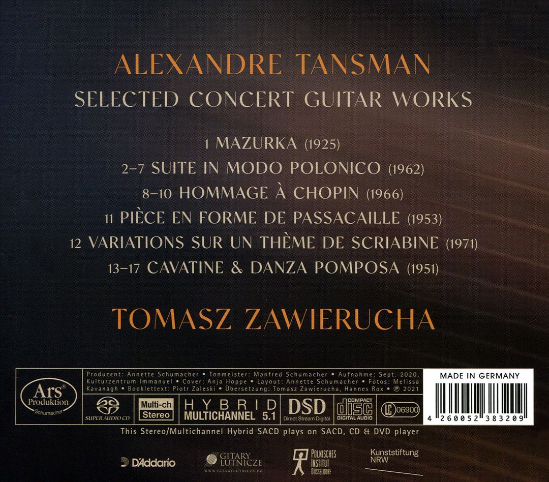 Hommage à Chopin: Tomasz Zawierucha plays Tansman cover art