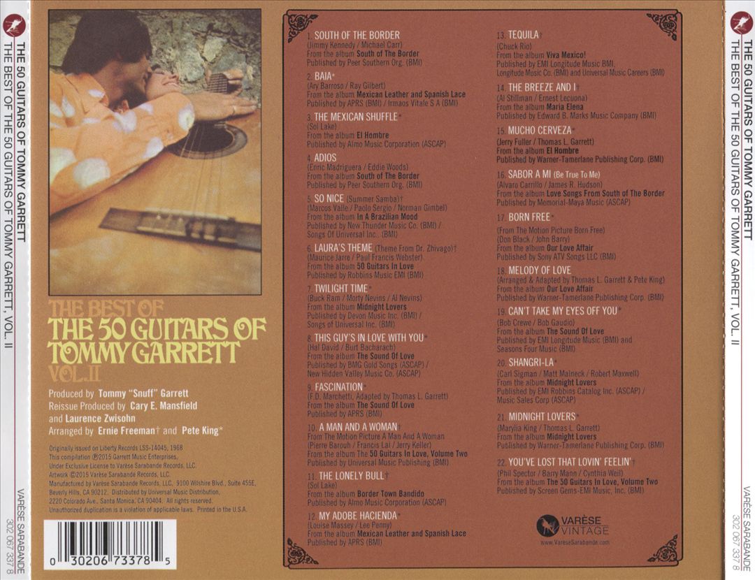 Best of the 50 Guitars of Tommy Garrett, Vol. 2 cover art