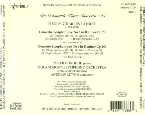 Romantic Piano Concerto, Vol. 14: Litolff cover art