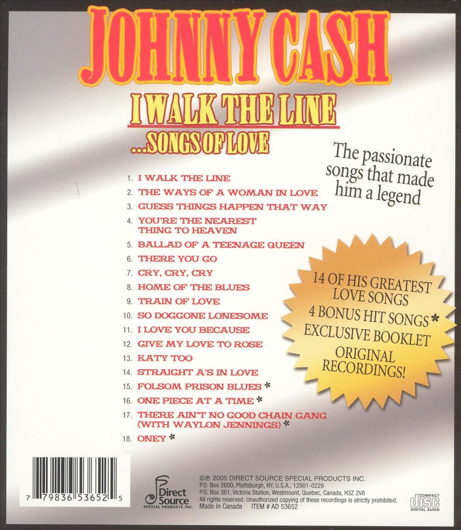 I Walk the Line...Songs of Love cover art